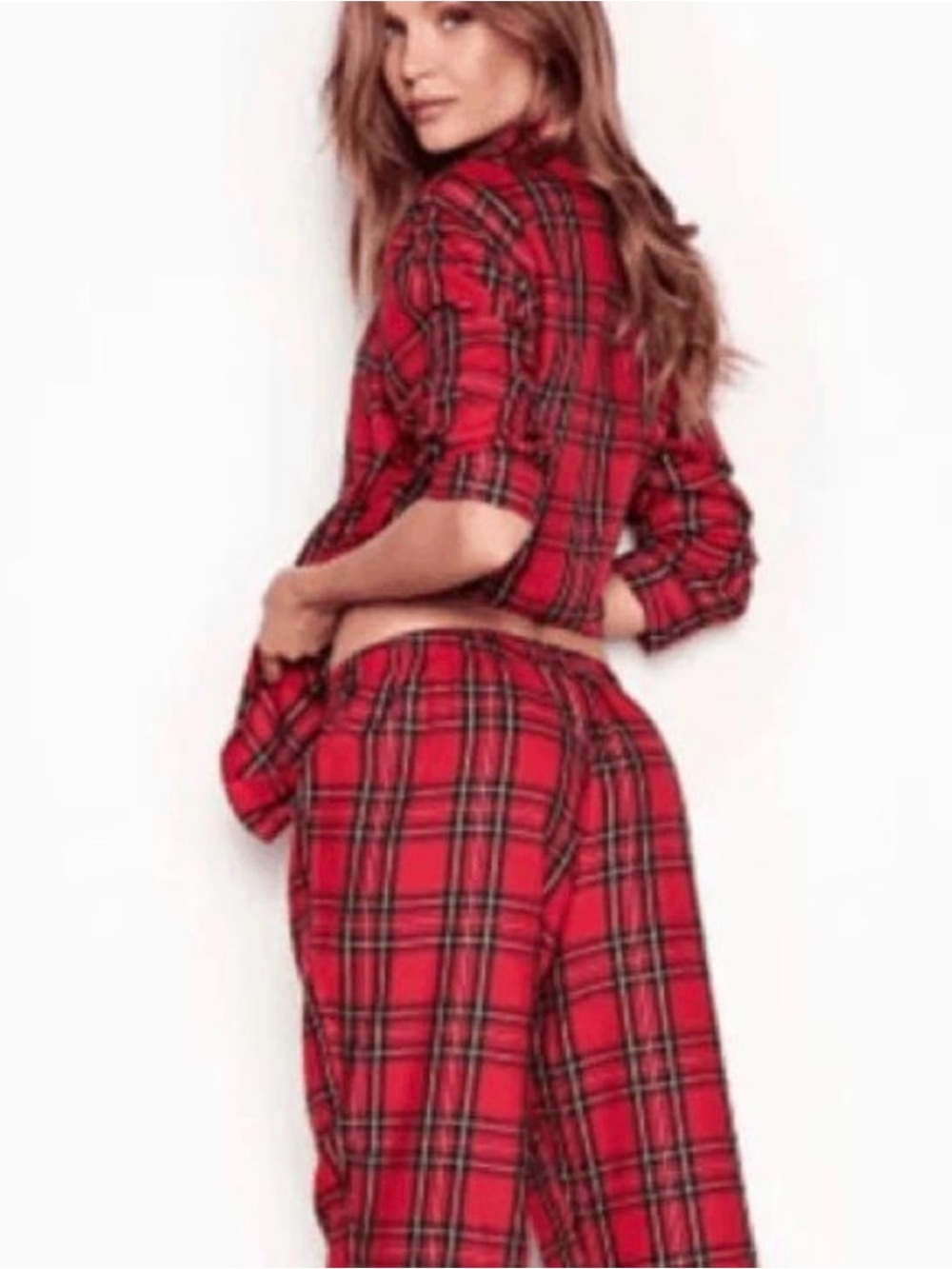 Victoria’s Secret | Popular Red Plaid Winter Matching Pajama Set | Comfy Night S